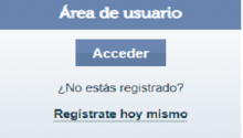 A través de esta opción podéis personalizar la página de inicio de la web. Para ello es necesario registrarse y acceder con vuestro usuario y clave.